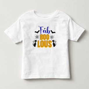 Cute FABULOUS Halloween Black Cat Toddler T-shirt