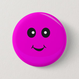 Cute Face 2 Inch Round Button