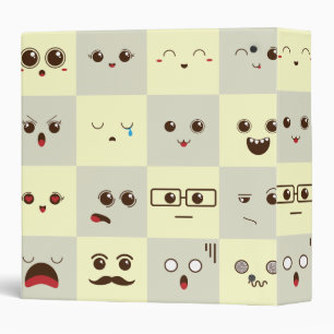 Cute face binder
