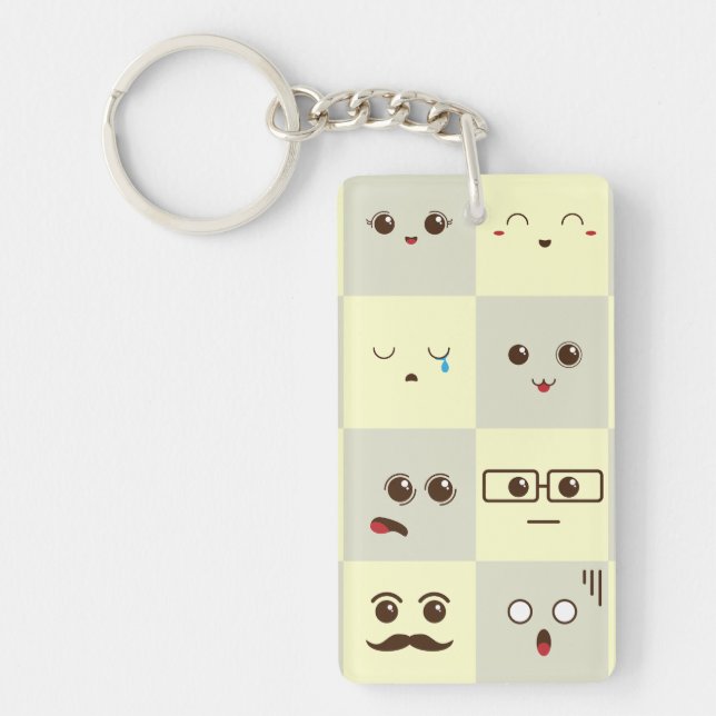 Cute face keychain (Front)