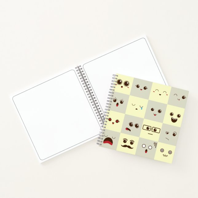 Cute face notebook (Inside)