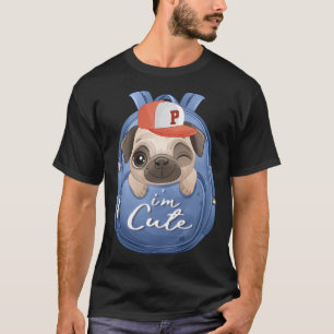 Cute Face Pug Dog T-Shirt