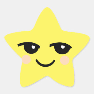 CUTE FACE STAR STICKERS