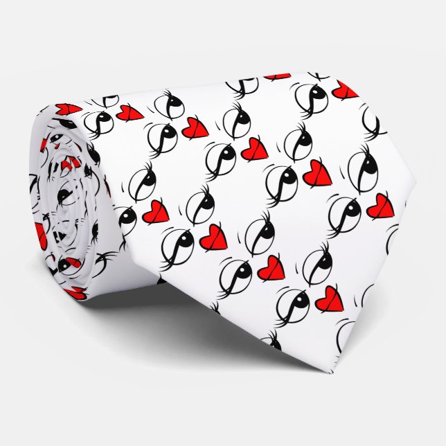 Cute Face Tie (Rolled)