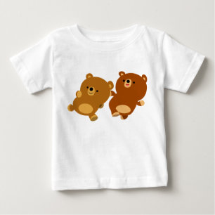 Cute Facetious Cartoon Bears Baby T-Shirt
