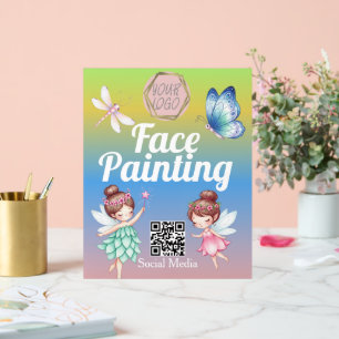 Cute Fairies Facepainter Artist Banner Signs