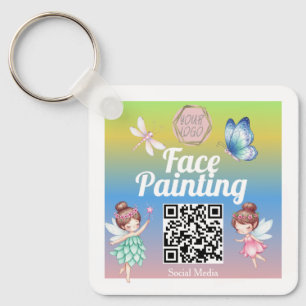 Cute Fairies Facepainter Artist Keychain