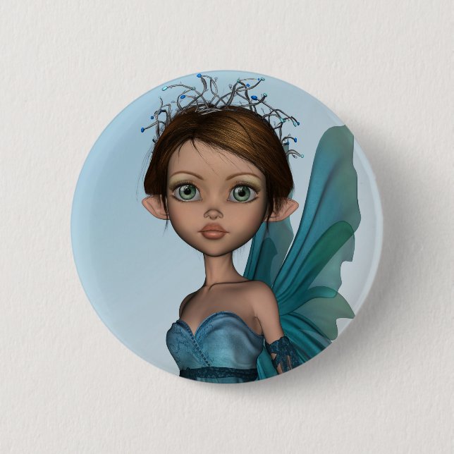 Cute Fairy 2 Inch Round Button (Front)