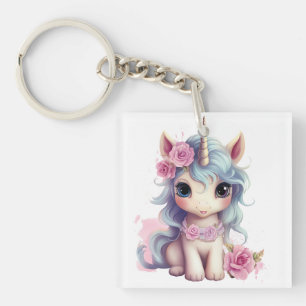 Cute Fairy Baby Unicorn Sparkling Fantasy Keychain