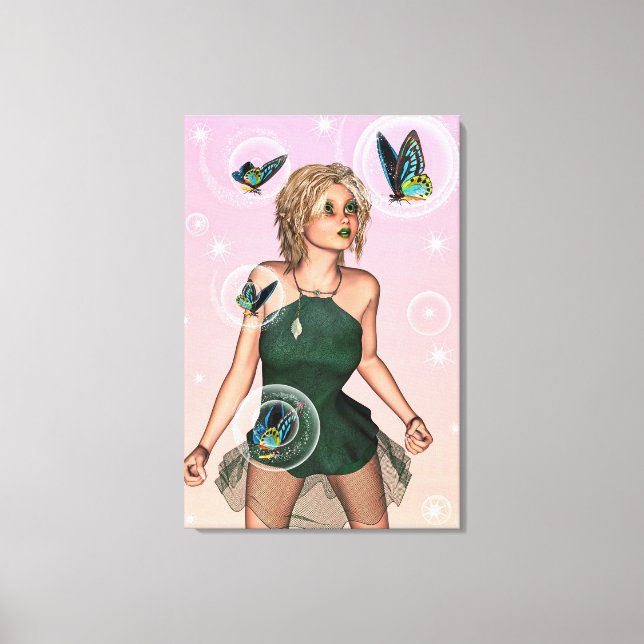 Cute Fairy Canvas Print (Front)