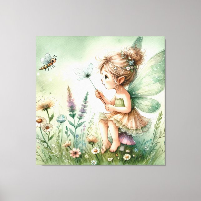 Cute Fairy Canvas Print (Front)