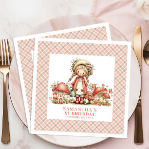 Cute Fairy Cottagecore Magical Birthday Celebratio Napkin