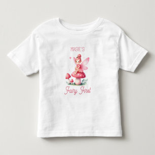 Cute "Fairy First" First Birthday Milestone Toddler T-shirt