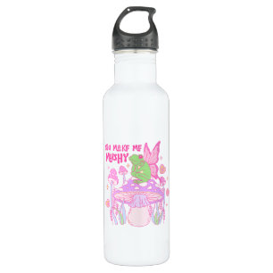 Cute Fairy Frog and Mushroom - You Make Me Mushy 710 Ml Water Bottle
