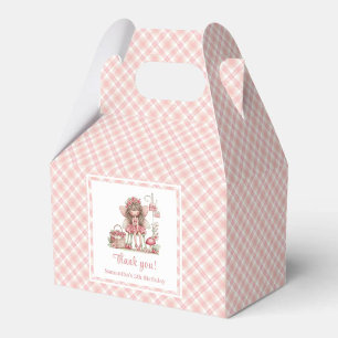 Cute Fairy Girl Blush Floral Birthday Favor Box
