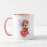 Cute Fairy Girl With Red Glasses