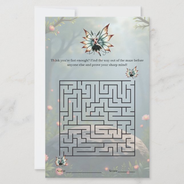 Cute Fairy Guardian in Magical Forest  (Front)