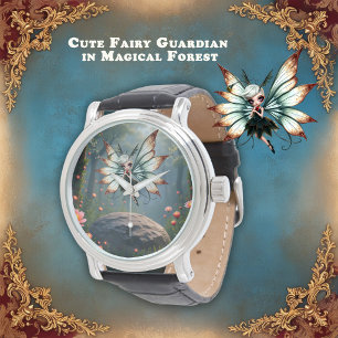 Cute Fairy Guardian in Magical Forest Watch