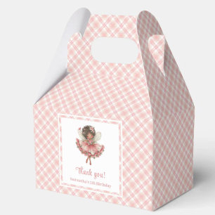 Cute Fairy Magical Floral Girl Birthday Favor Box