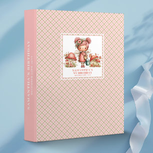 Cute Fairy Memory Album Pink Floral Birthday  Binder