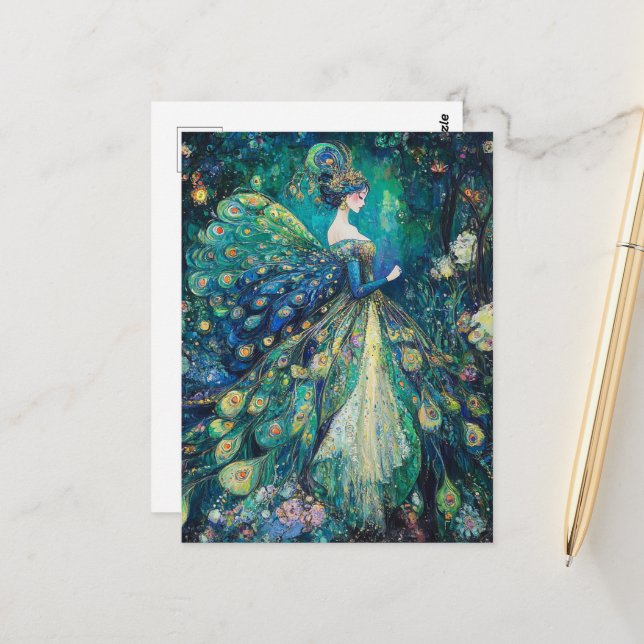Cute Fairy Postcard (Front/Back In Situ)