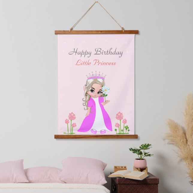  Cute Fairy Princess Girl Birthday Party Hanging T Hanging Tapestry (Bedroom)