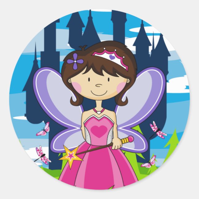 Cute Fairy Princess Sticker Sheet (Front)