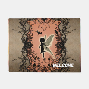 Cute fairy silhouette doormat