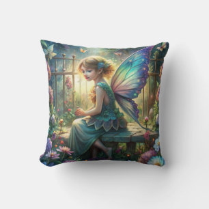 Cute Fairy  Throw Pillow