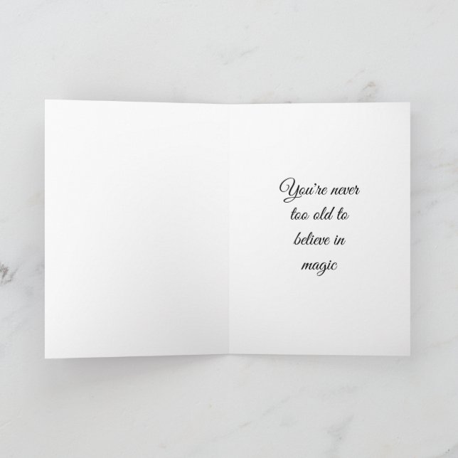 Cute Fairy With Brown Wings Girls Birthday Card (Inside)