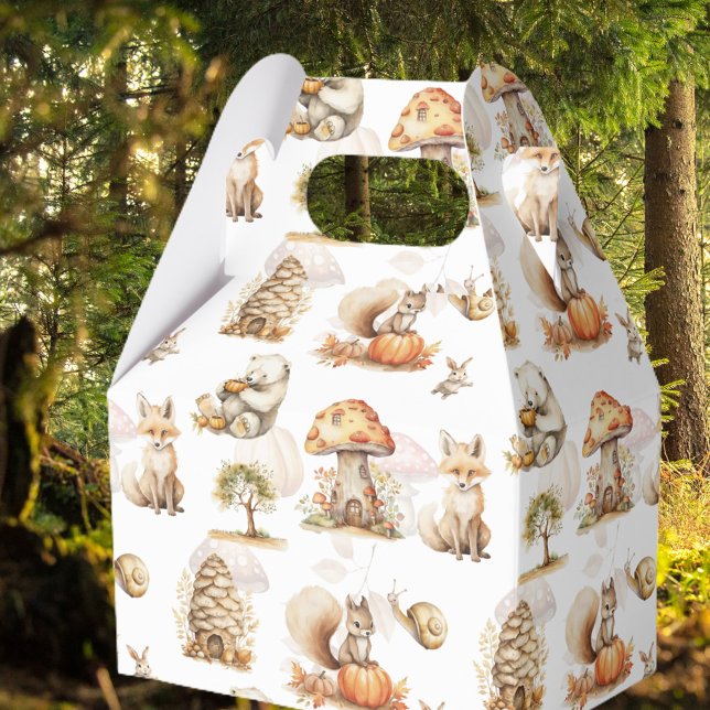 Cute Fairy Woodland Animal Pattern Favor Box (Creator Uploaded)
