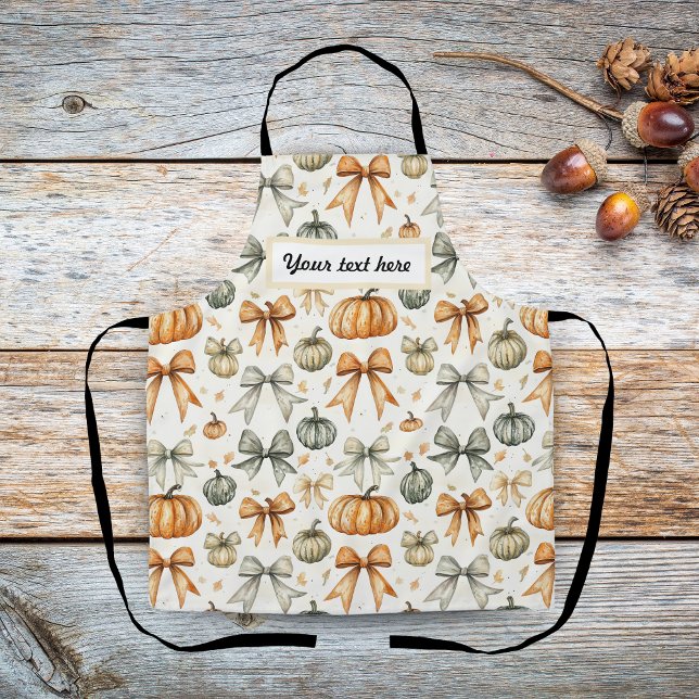 Cute Fall Bow Pattern Apron (Creator Uploaded)