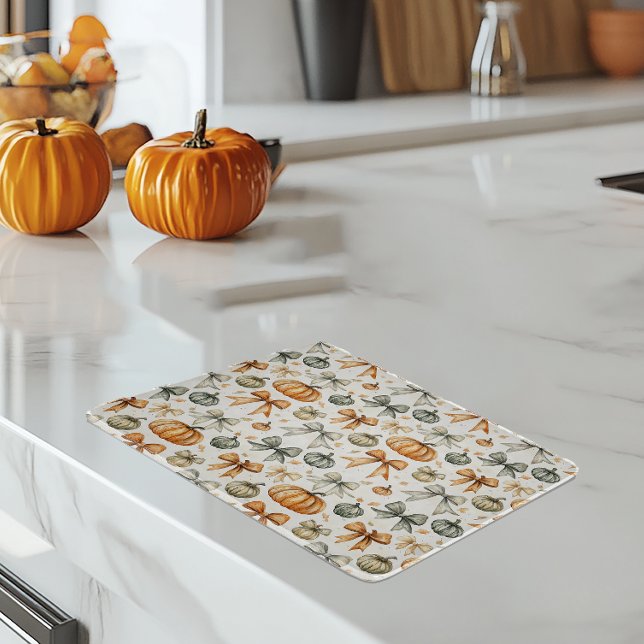 Cute Fall Bow Pattern Cutting Board (Creator Uploaded)