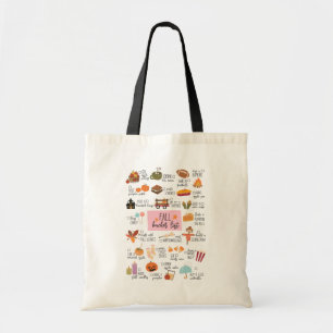 Cute Fall Canvas Tote   Fall Bucket List 