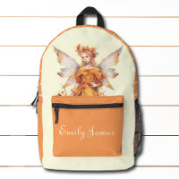 Cute Fall Forest Fairy Girly Personalized Name