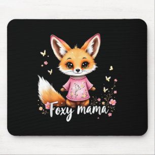 Cute Fall Fox Mom Mum Mothers Day Mama Autumn Mouse Pad