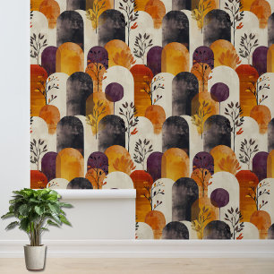 Cute Fall Geometric Pattern Wallpaper