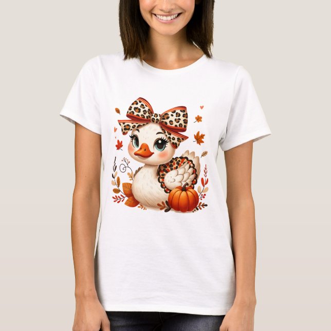 Cute Fall Goose T-Shirt (Front)