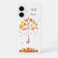 Cute Fall Love Autumn Leaf Umbrella