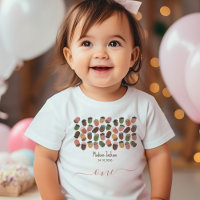Cute Fall Pink Acorns girl first Birthday Party