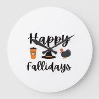 Cute Fall season Happy Fallidays Thanksgiving Hall