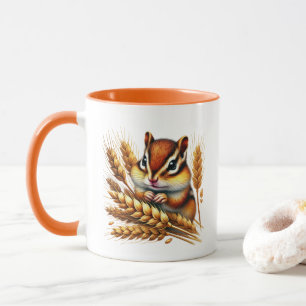 Cute Fall Seasonal chipmunk Mug