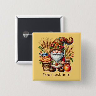 Cute Fall Seasonal gnome party  2 Inch Square Button
