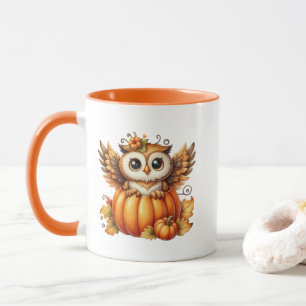 Cute Fall Seasonal owl  Mug