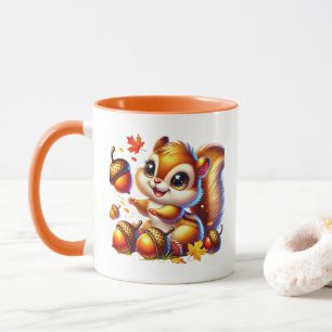 Cute Fall Seasonal squirrel lovers  Mug