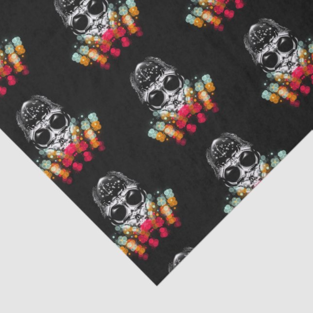 Cute Fall Spider with Dewdrop Hat Pattern Tissue Paper (Detail)