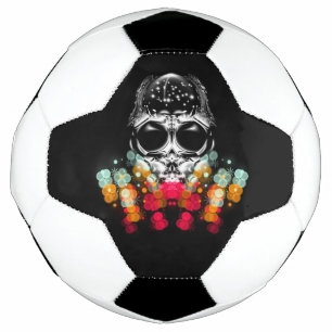 Cute Fall Spider with Dewdrop Hat Soccer Ball