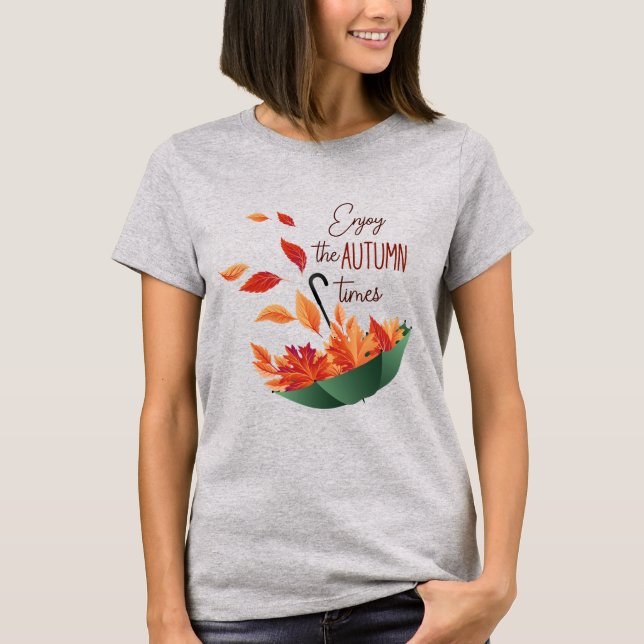 Cute Fall Sweet Fall/ Umbrella T-Shirt (Front)