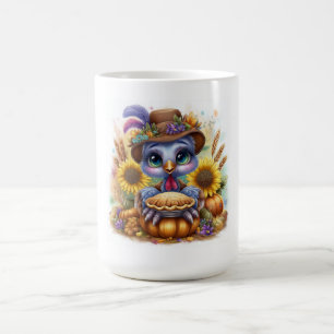 Cute Fall Turkey Magic Mug