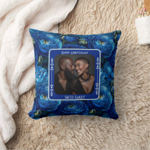 Cute Family 25Th Anniversary Throw Pillow For Him